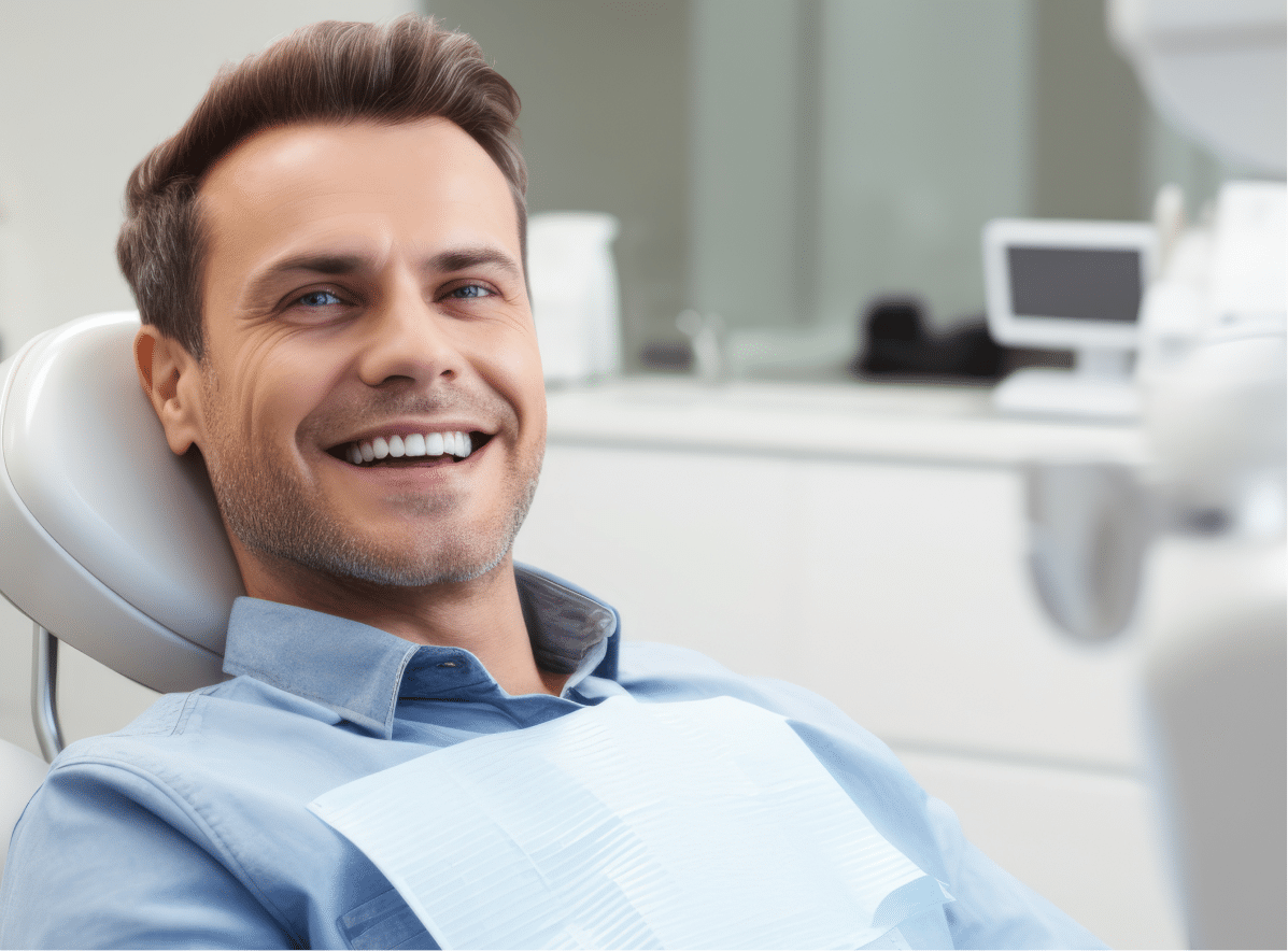 patient excited to get endodontic work done anticipating relief