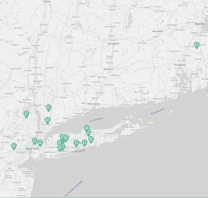 Stylized Map of locations for Leading Edge Specialized Dentristy